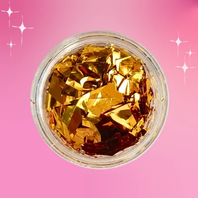 Flakes Holographic Gold Radiance