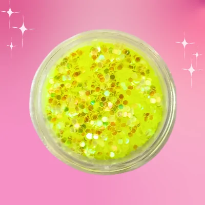 Glitter Neon Yellow